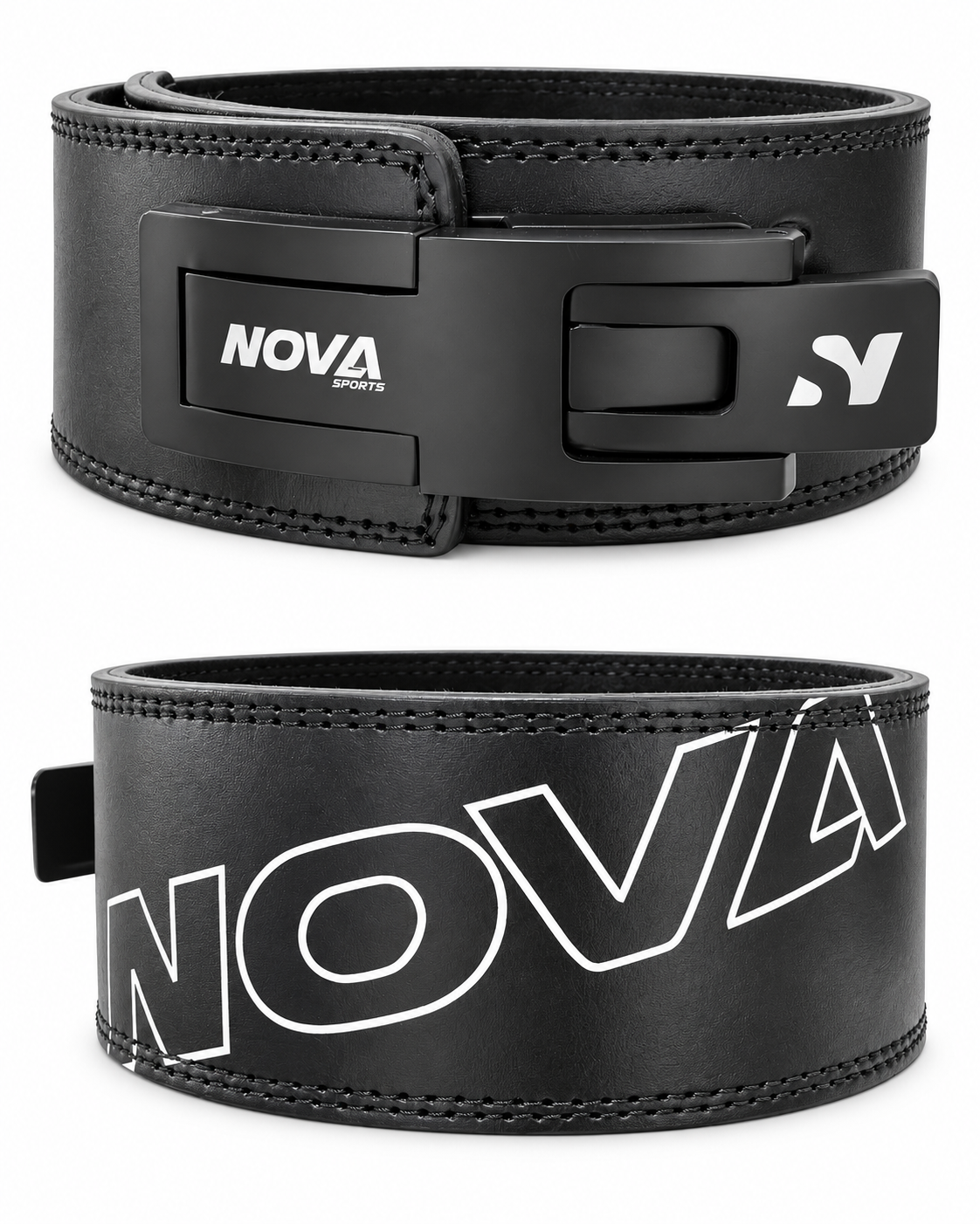 Ceinture à levier Nova — Noir — Ceintures de Nova Sports, Maurice

