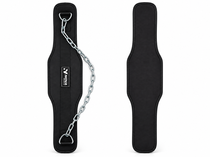 Pull Up & Dip Gym Belt With Chain — Gym available in Mauritius

