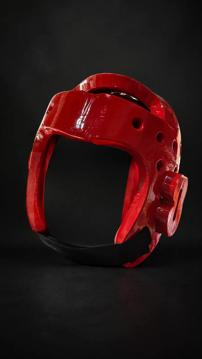 Nova red dipped-foam karate head guard — Head Guards available in Mauritius
