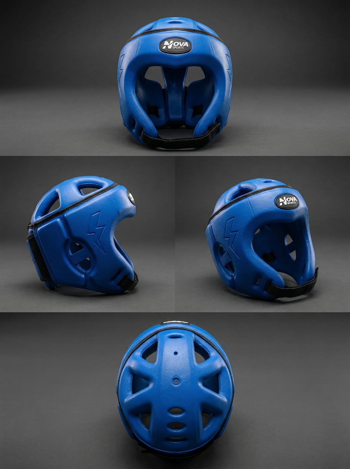 Nova Sports Boxing Head Guard – Blue — view 2 — Head Guards from Nova Sports Mauritius
