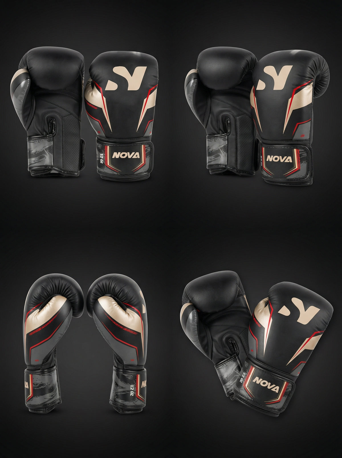 The Elite gloves from the palm side, showing the perforated grip panel and the NOVA wrist strap — Gloves from Nova Sports Mauritius
