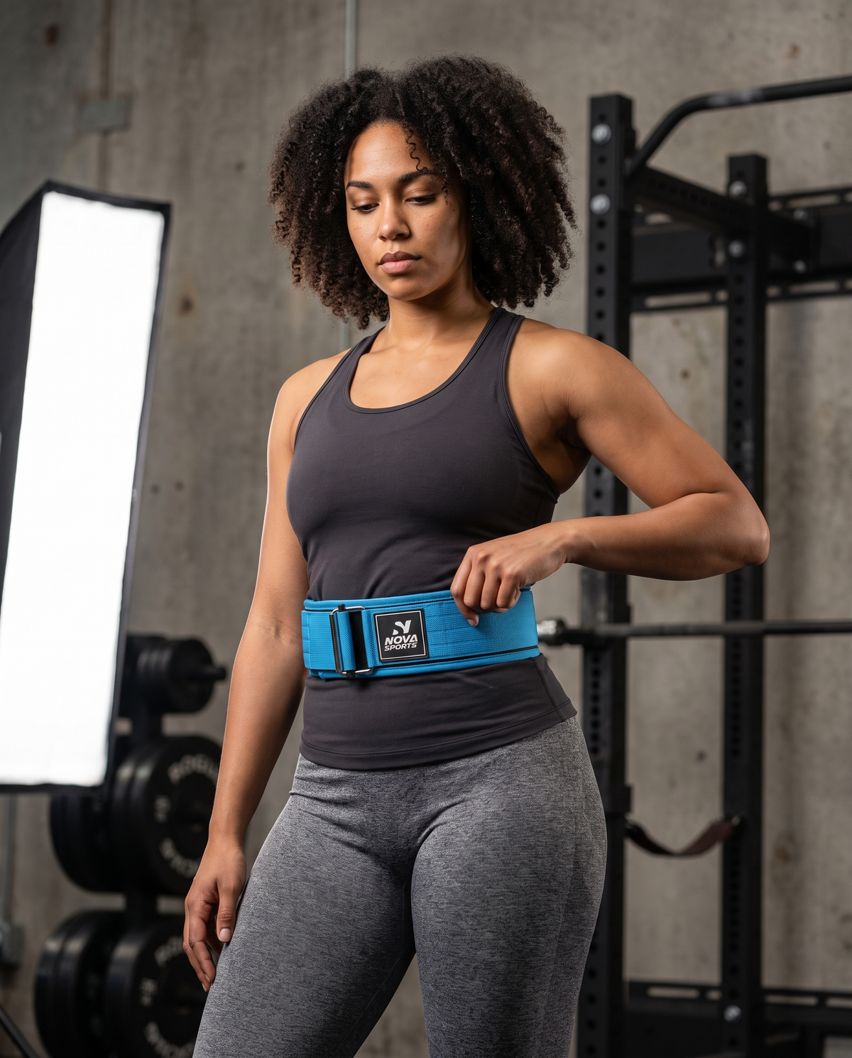 Nylon quick-locking lifting belt with a one-handed buckle — Nova Sports Mauritius — Belts from Nova Sports Mauritius
