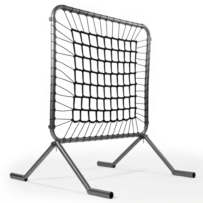 Football rebounder training net on a folding steel frame — solo football training gear at Nova Sports Mauritius — Football available in Mauritius
