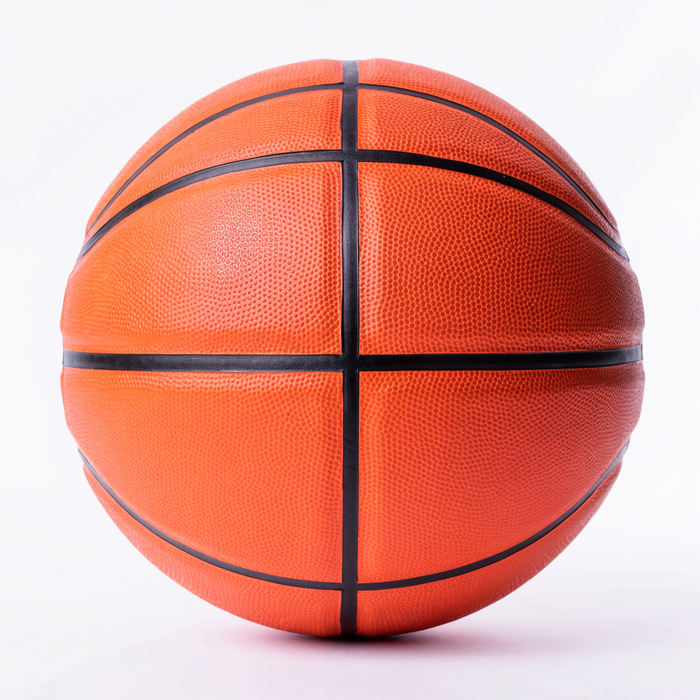 Orange basketball with black seam lines — basketballs at Nova Sports Mauritius — Ball available in Mauritius
