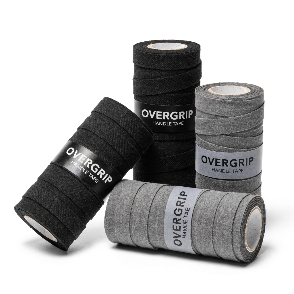Rolls of black and grey racket overgrip tape — tennis grips at Nova Sports Mauritius — Games from Nova Sports Mauritius
