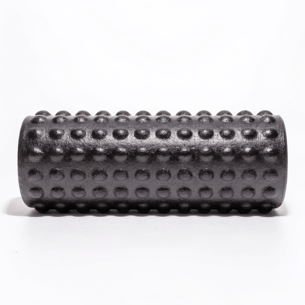 Black textured foam massage roller — foam rollers at Nova Sports Mauritius — Gym from Nova Sports Mauritius
