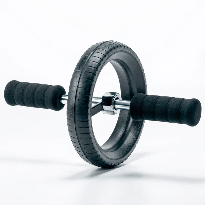 Ab roller exercise wheel with foam grip handles — exercise wheels at Nova Sports Mauritius — Gym available in Mauritius
