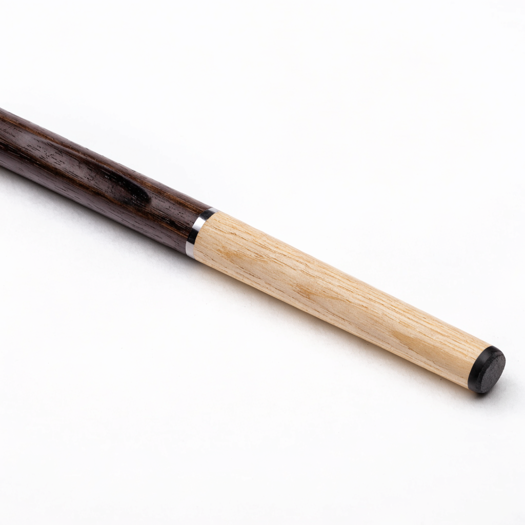 Wooden billiards cue with dark handle and maple shaft — cue sticks at Nova Sports Mauritius — Games de Nova Sports, Maurice
