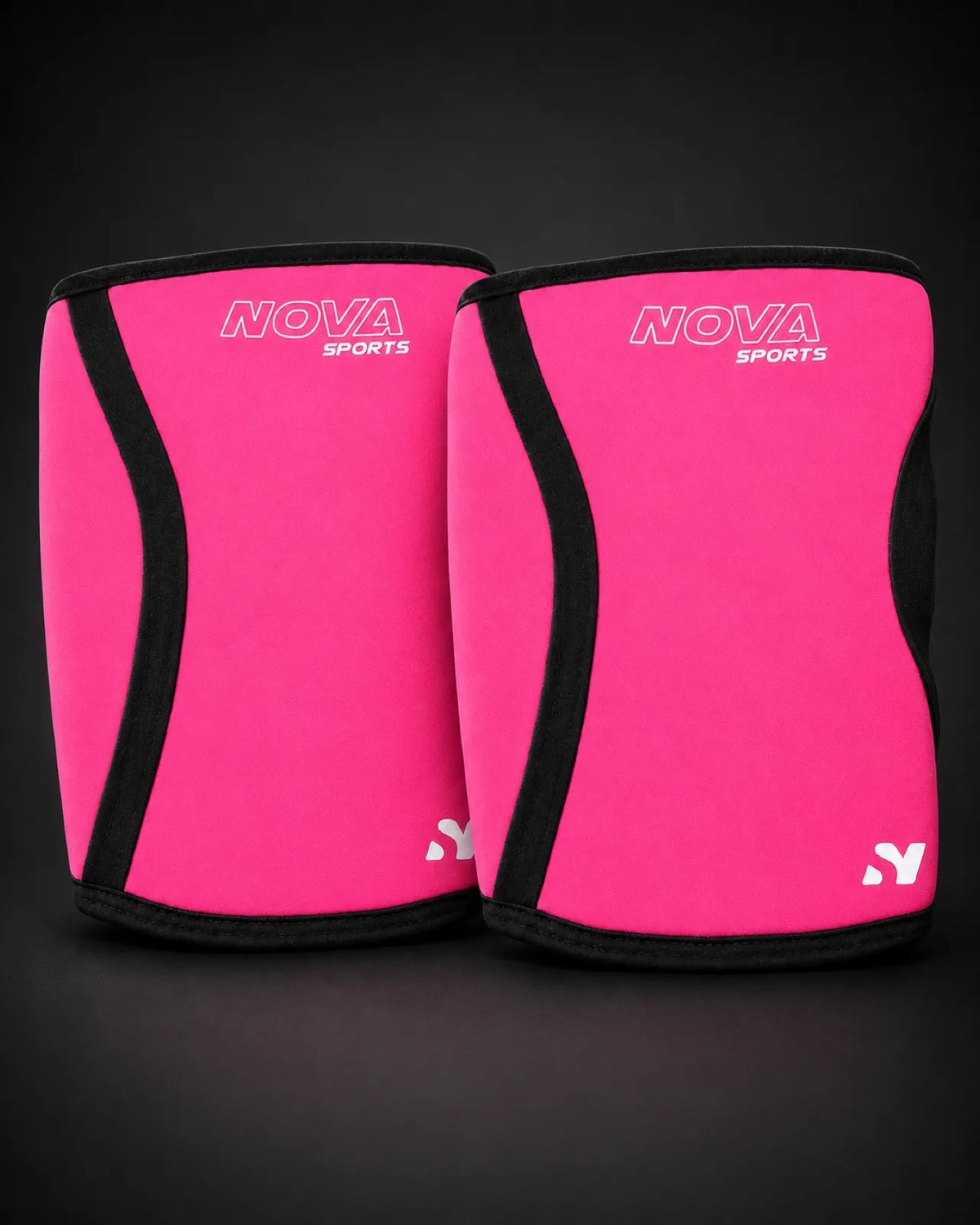 Nova Sports neoprene knee sleeves in pink, pair — Wraps & Sleeves from Nova Sports Mauritius
