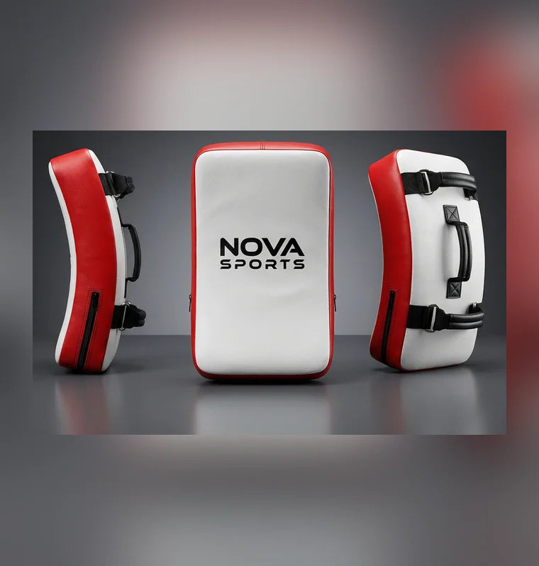 Nova Sports Curved Kick Shield – Heavy-Duty Martial Arts Training Pad — view 3 — Kick Shields from Nova Sports Mauritius
