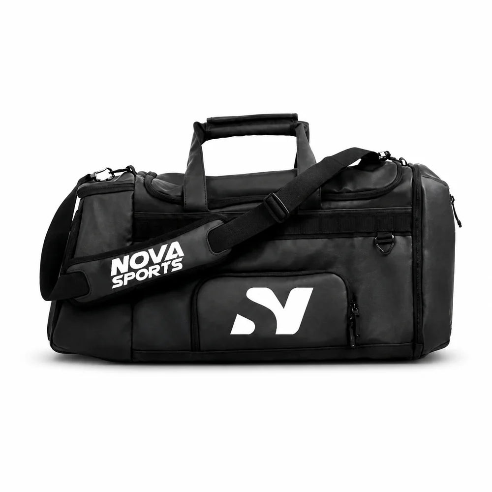 Nova Gym Bag — Black Holdall with Shoulder Strap — view 2 — Bags from Nova Sports Mauritius
