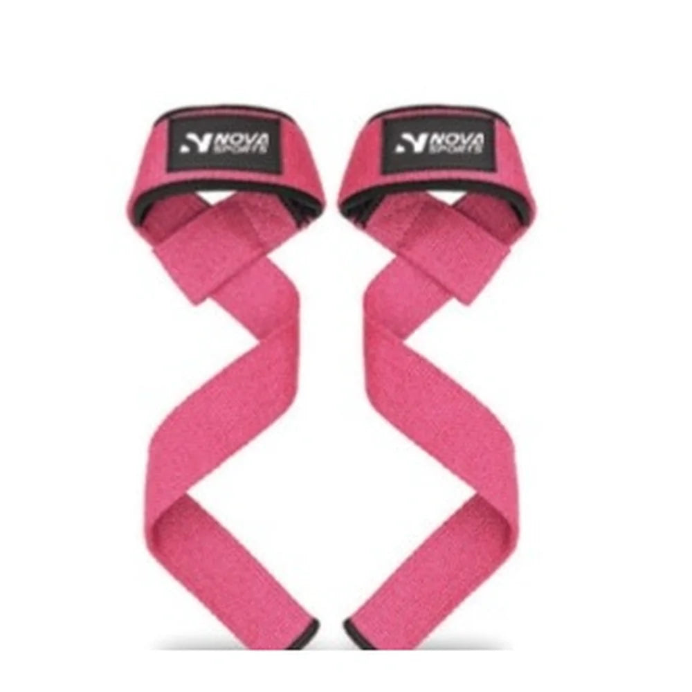 Nova Cotton Lifting Straps — Padded Wrist Loop — view 2 — Straps & Grips from Nova Sports Mauritius
